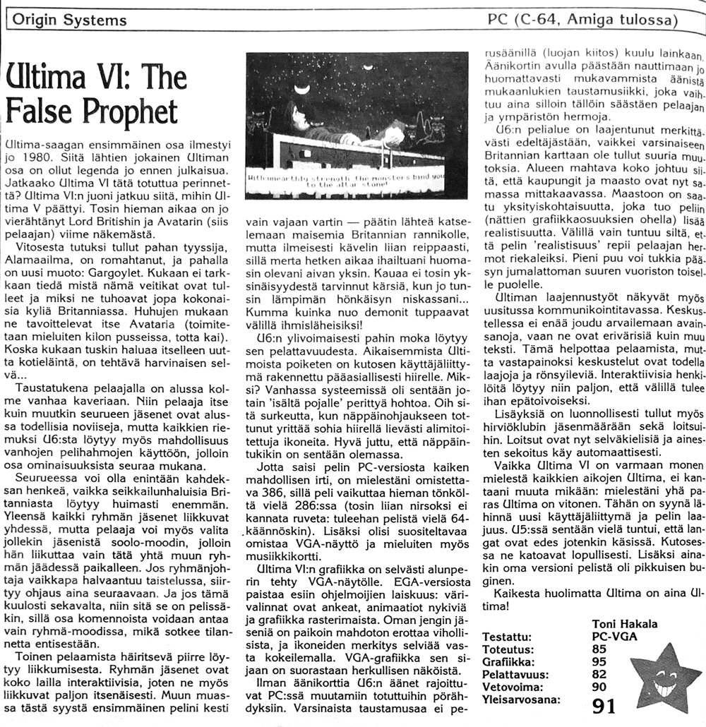 Ultima VI: The False Prophet